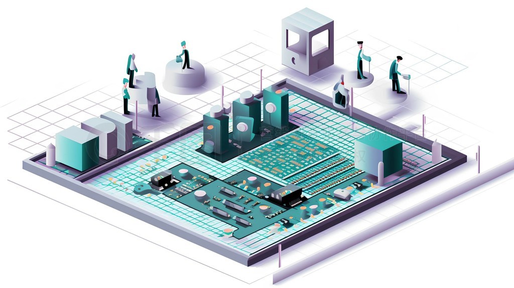 半導體芯片制造工廠的插畫與設計元素導航開發(fā)指南